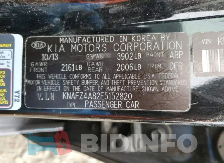KNAFZ4A82E5152820 Photo# 12