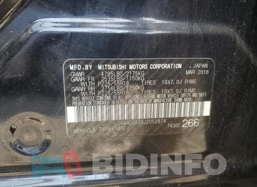JA4AD2A35JZ052874 Photo# 12