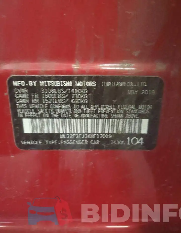 ML32F3FJ3KHF17019 Photo# 12