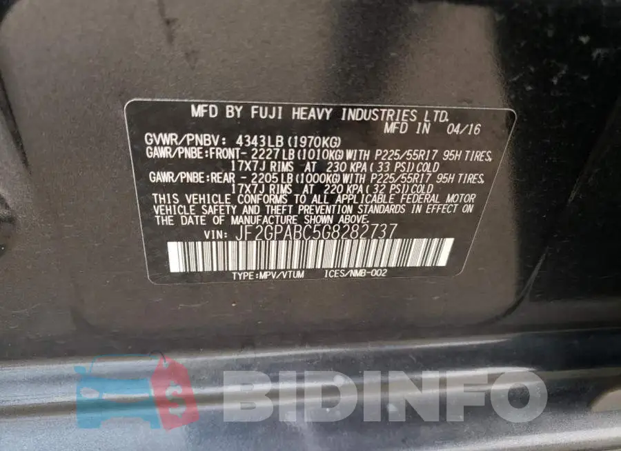 JF2GPABC5G8282737 Photo# 12