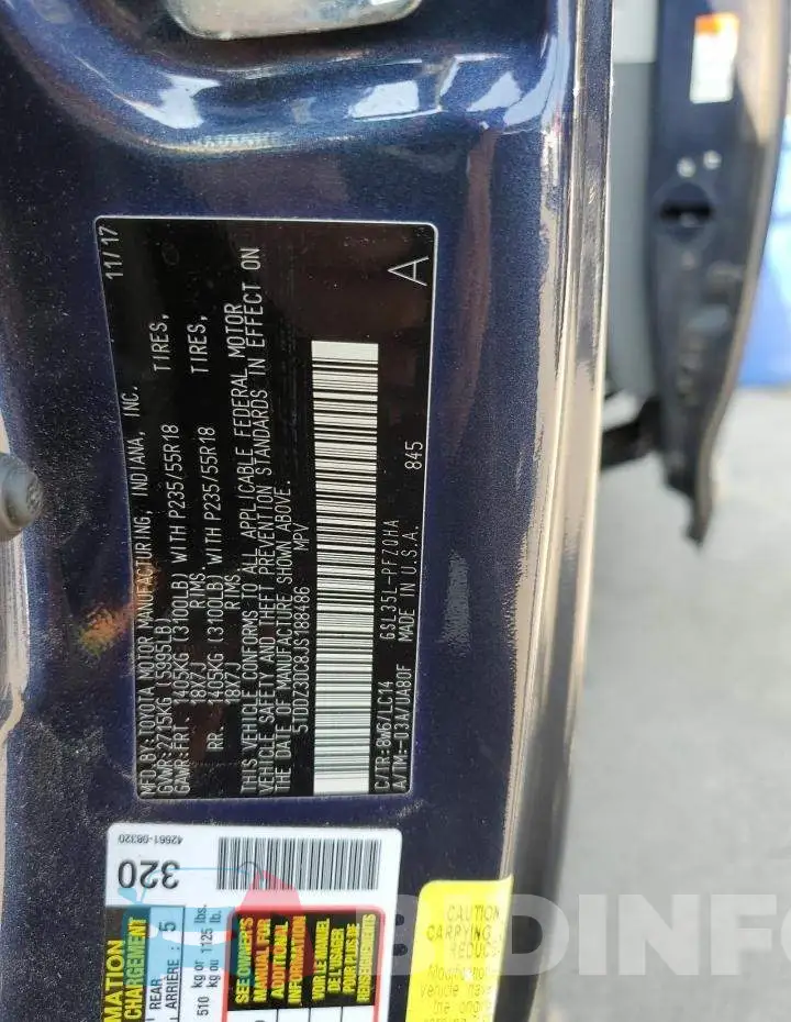 5TDDZ3DC8JS188486 Photo# 13