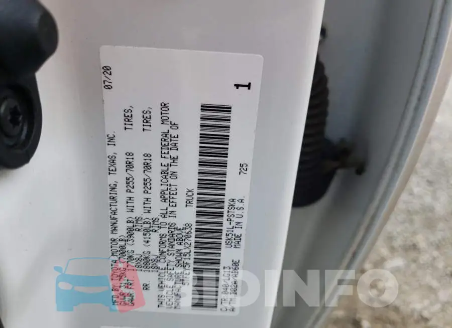 5TFEY5F15LX270638 Photo# 13