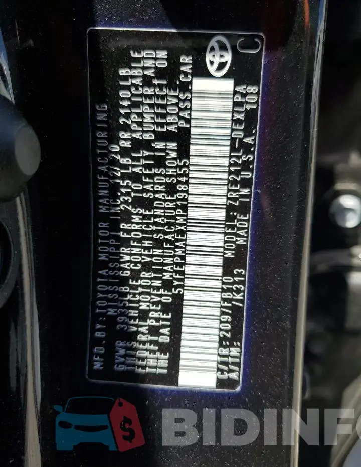5YFEPMAEXMP198455 Photo# 12