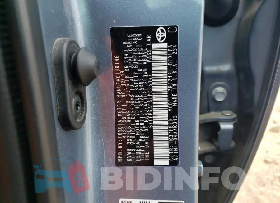 5YFEPRAE5LP095147 Photo# 12