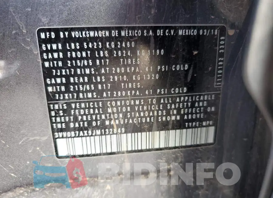 3VV0B7AX9JM132849 Photo# 12