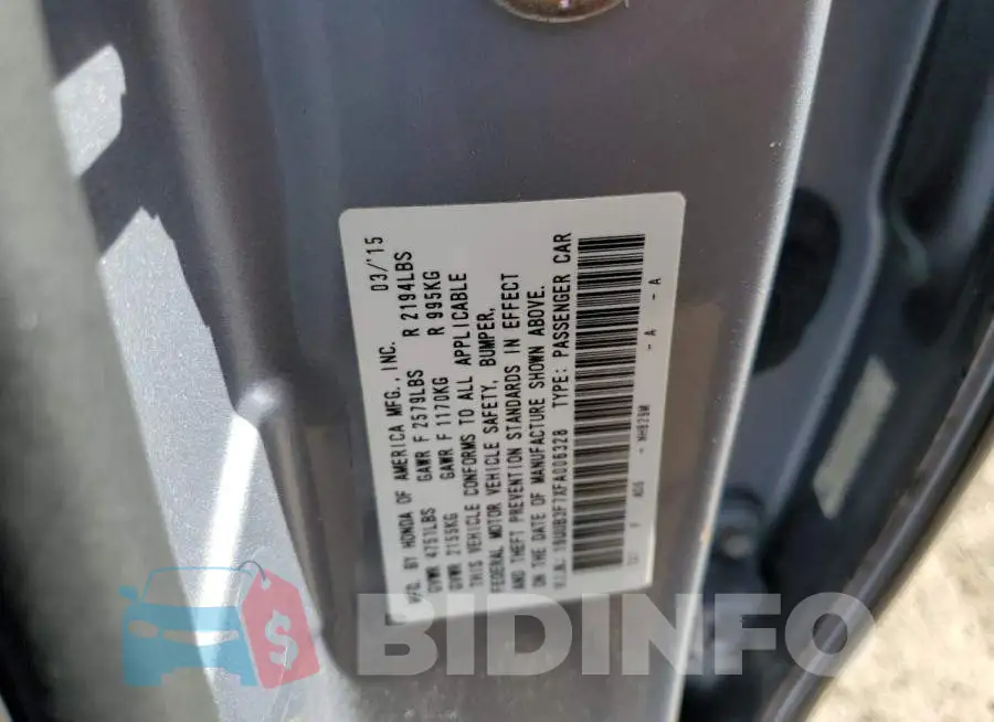 19UUB3F7XFA006328 Photo# 12