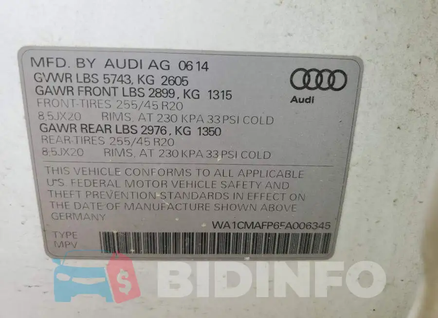WA1CMAFP6FA006345 Photo# 13