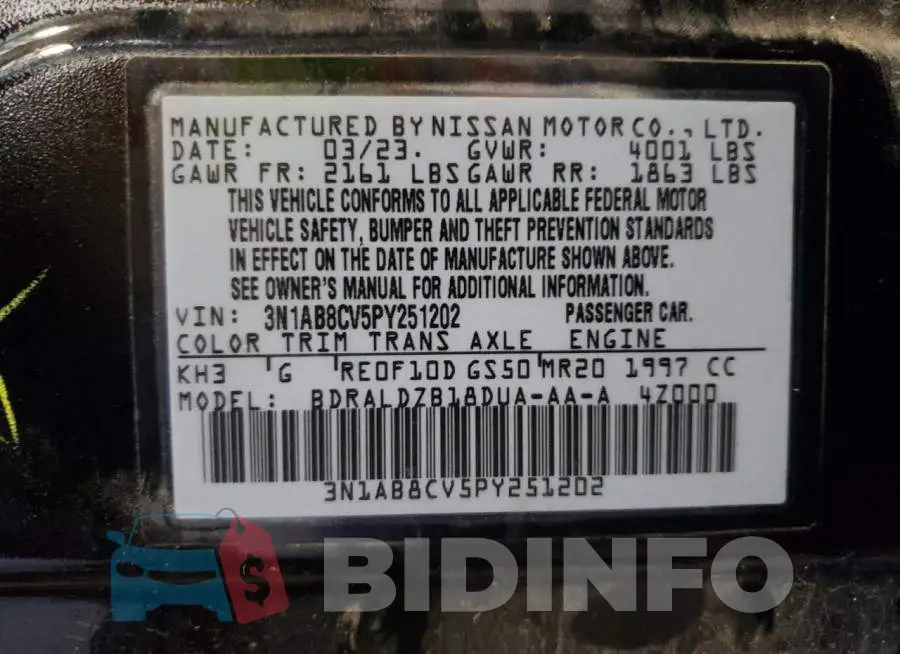 3N1AB8CV5PY251202 Photo# 12