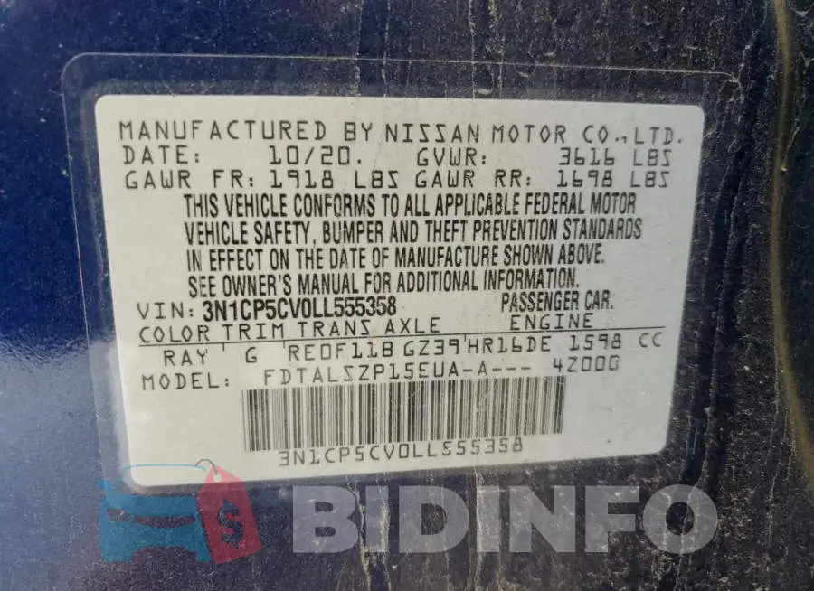3N1CP5CV0LL555358 Photo# 13