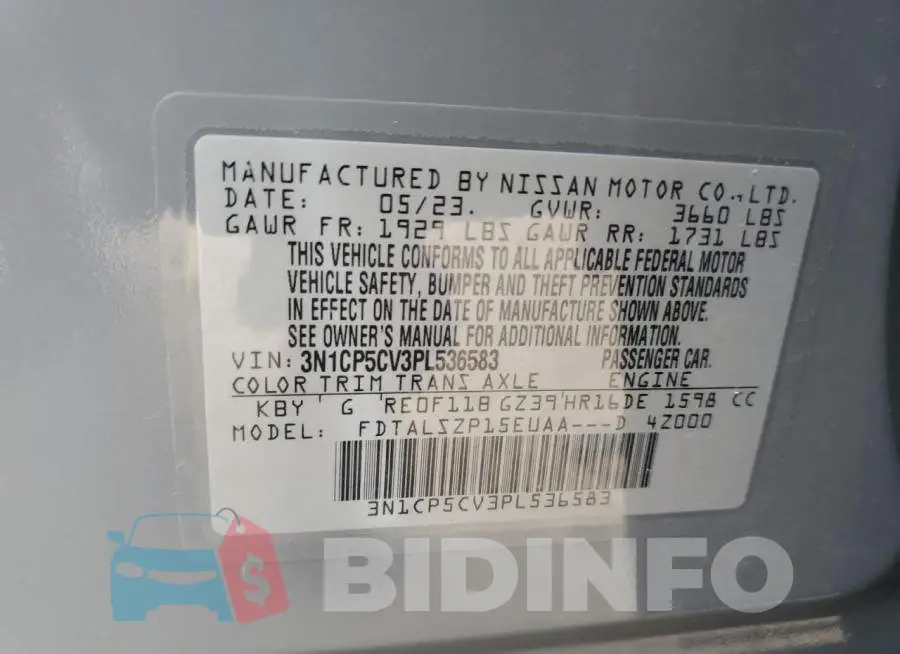 3N1CP5CV3PL536583 Photo# 13