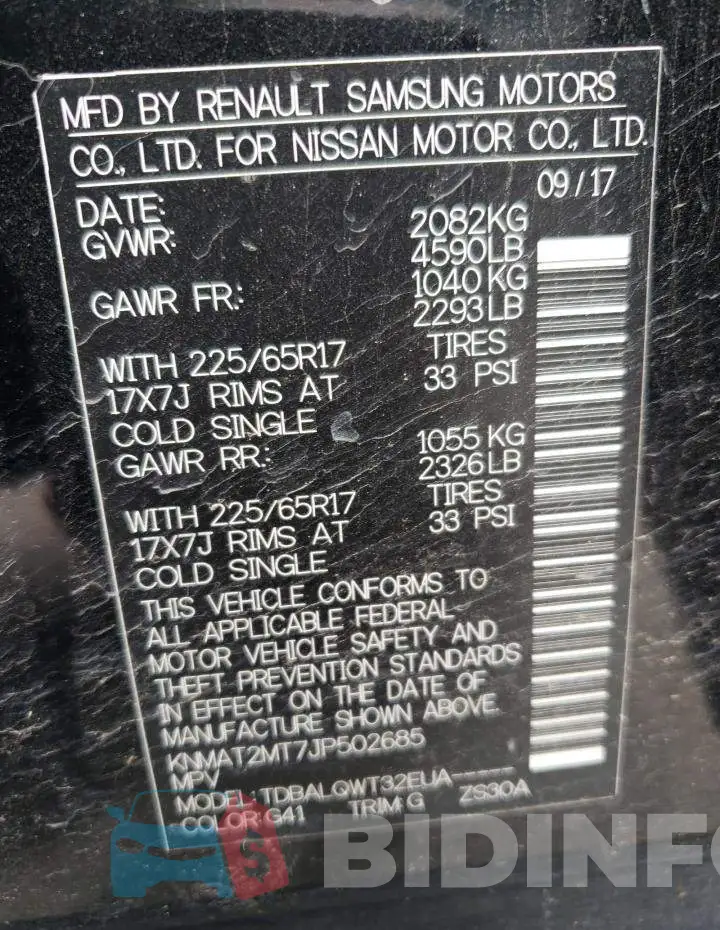 KNMAT2MT7JP502685 Photo# 14