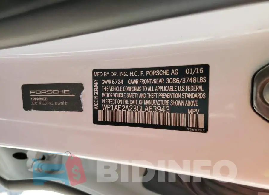 WP1AE2A23GLA63943 Photo# 12
