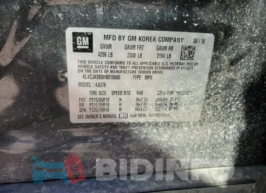 KL4CJASB8HB010686 Photo# 12