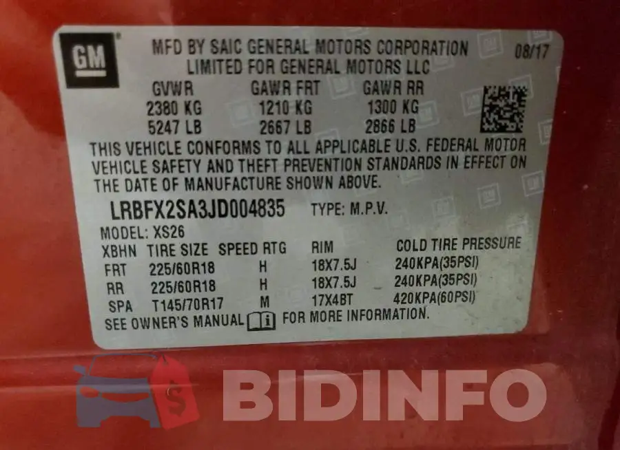LRBFX2SA3JD004835 Photo# 13