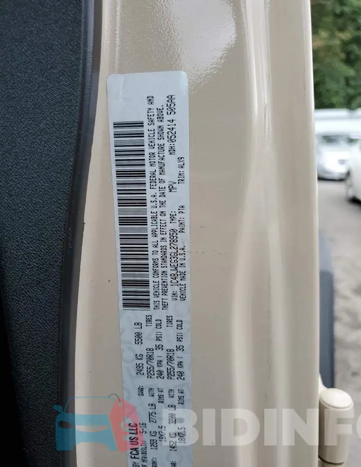 1C4BJWEG3GL278950 Photo# 13