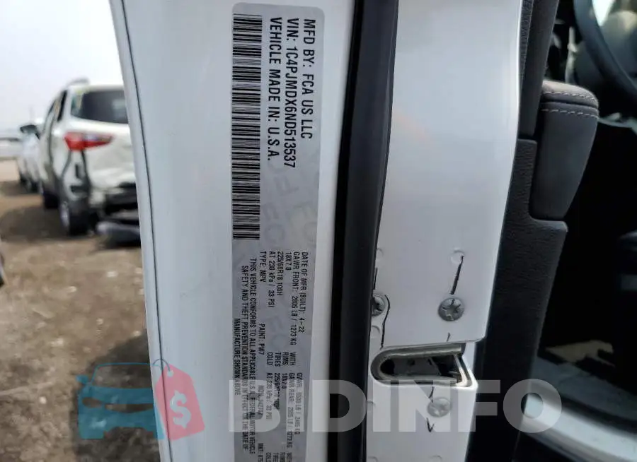 1C4PJMDX6ND513537 Photo# 14