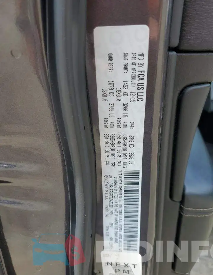 1C4RJEBG2FC242338 Photo# 13