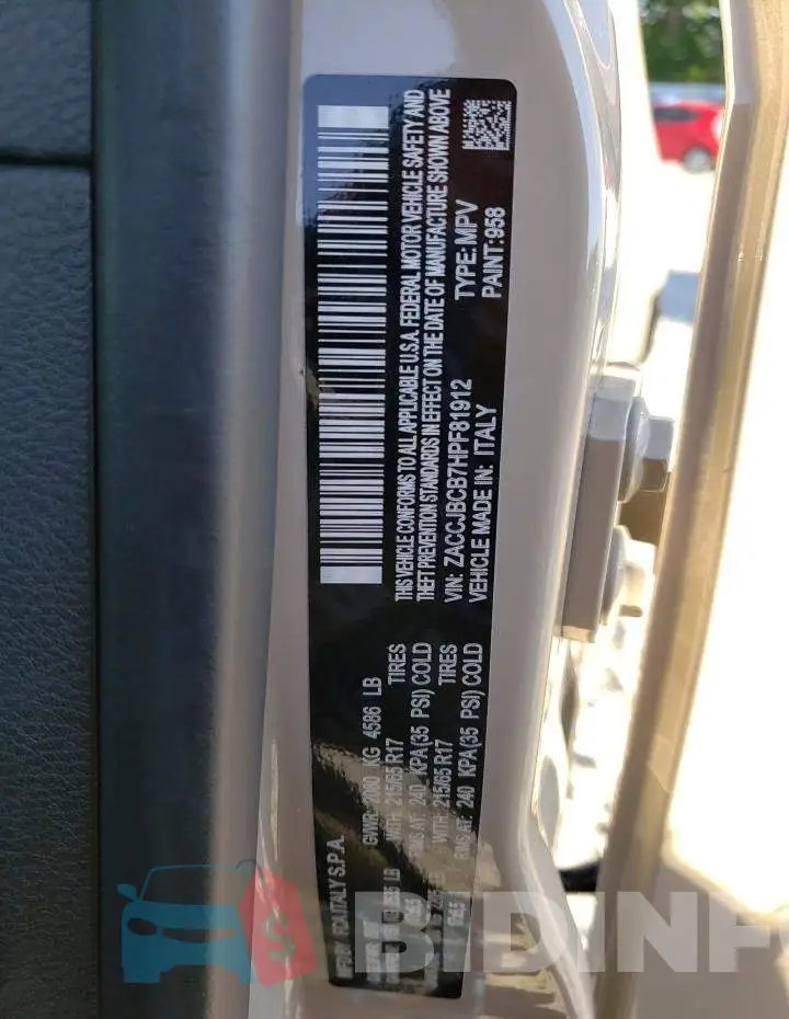 ZACCJBCB7HPF81912 Photo# 12