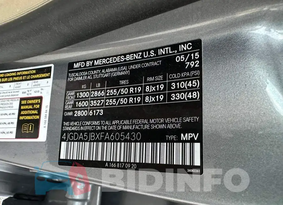 4JGDA5JBXFA605430 Photo# 10
