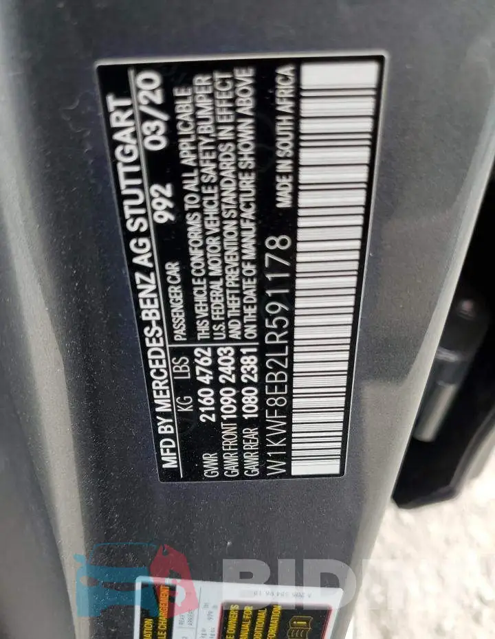 W1KWF8EB2LR591178 Photo# 12
