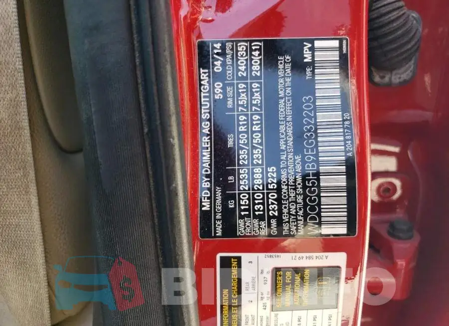 WDCGG5HB9EG332203 Photo# 13