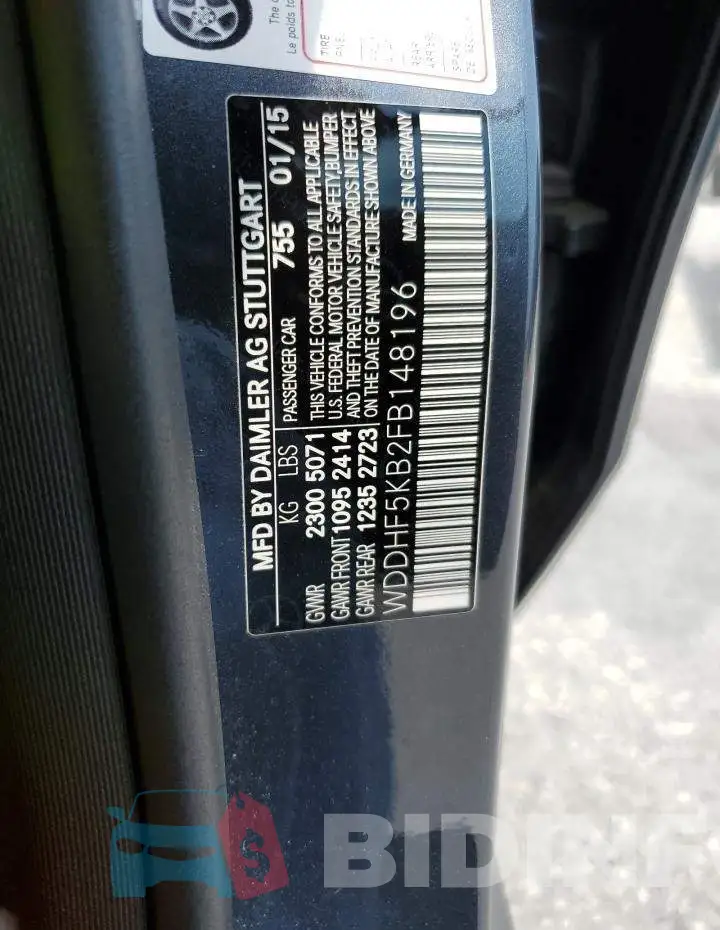 WDDHF5KB2FB148196 Photo# 12
