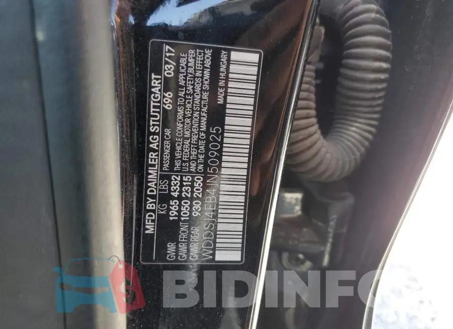 WDDSJ4EB4JN509025 Photo# 12