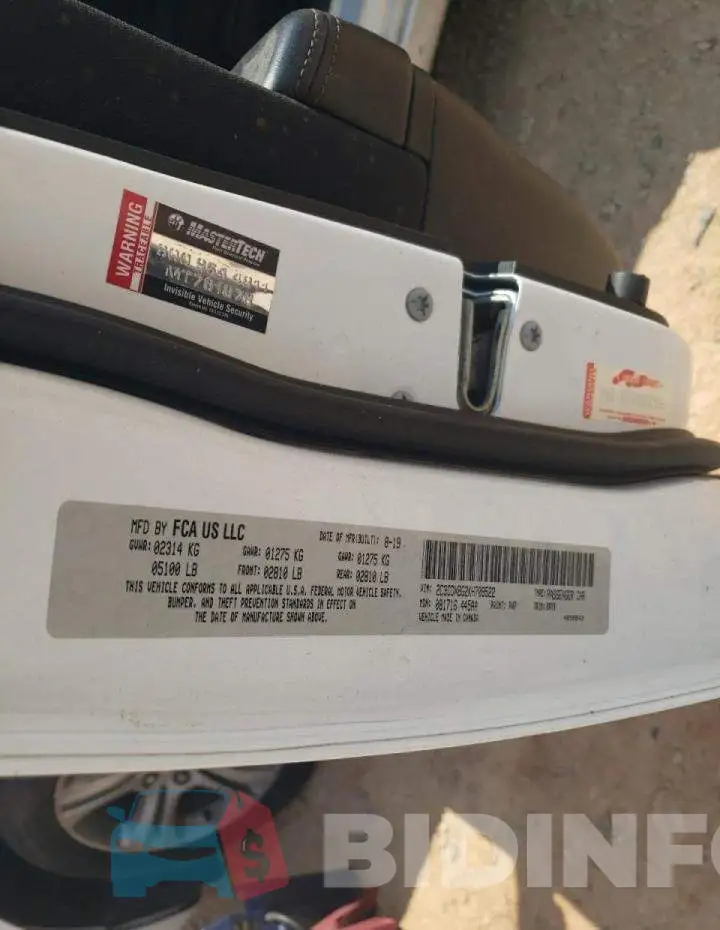 2C3CDXBG2KH709522 Photo# 12