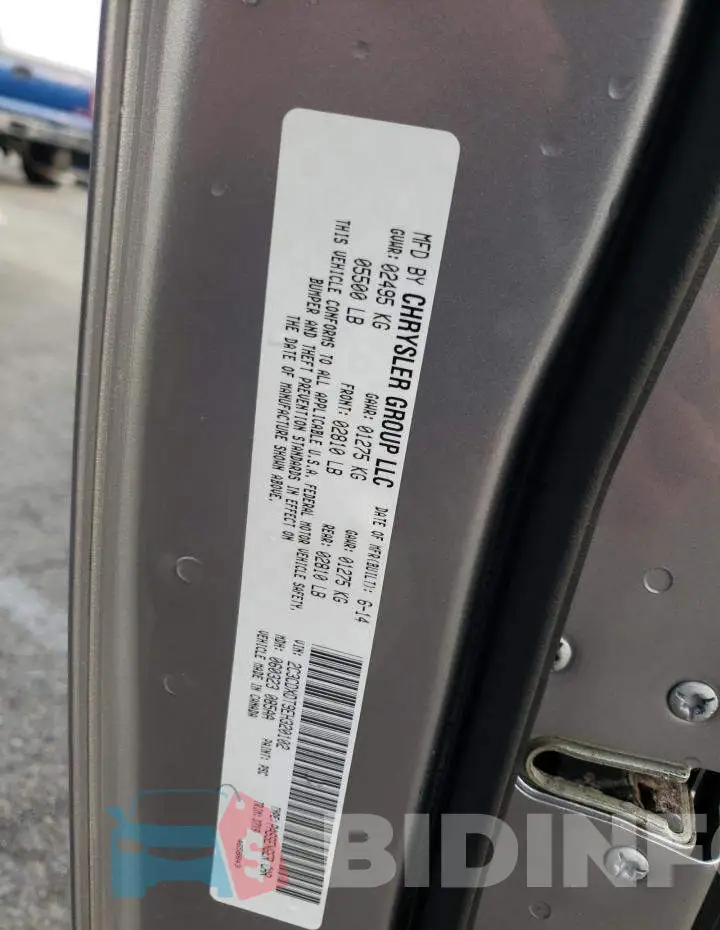2C3CDXDT9EH320102 Photo# 12