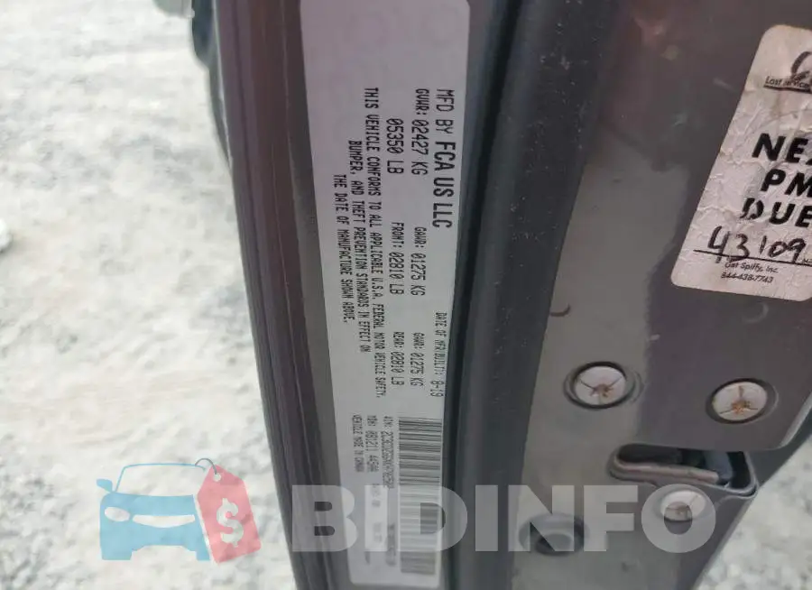 2C3CDZGGXKH702502 Photo# 12