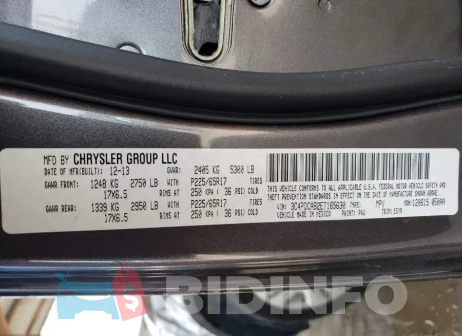 3C4PDCAB2ET165630 Photo# 14