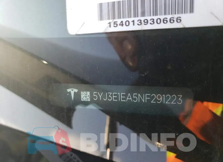 5YJ3E1EA5NF291223 Photo# 12