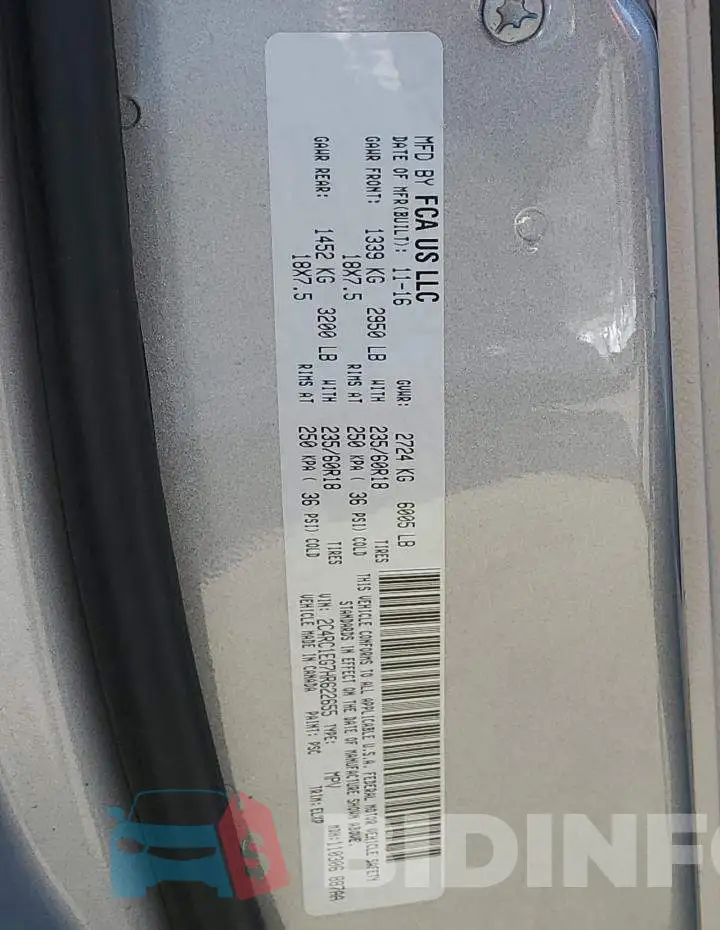 2C4RC1EG7HR622655 Photo# 13