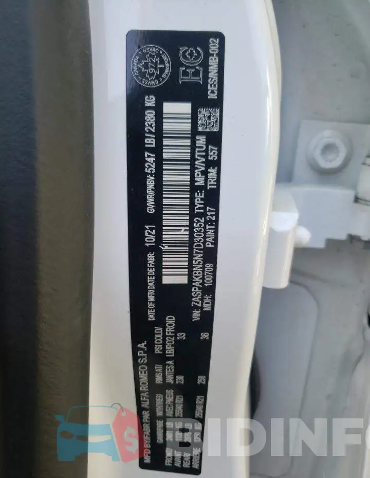 ZASPAKBN5N7D30352 Photo# 14
