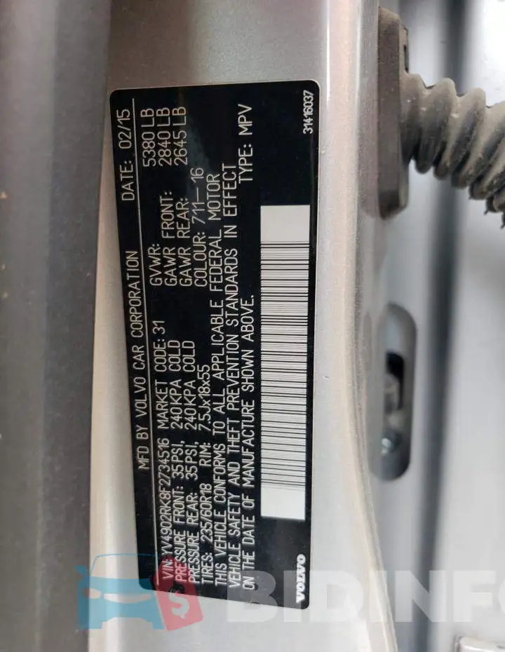 YV4902RK8F2734516 Photo# 13