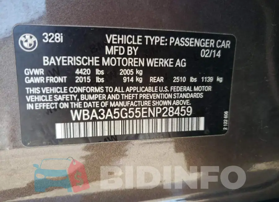 WBA3A5G55ENP28459 Photo# 12