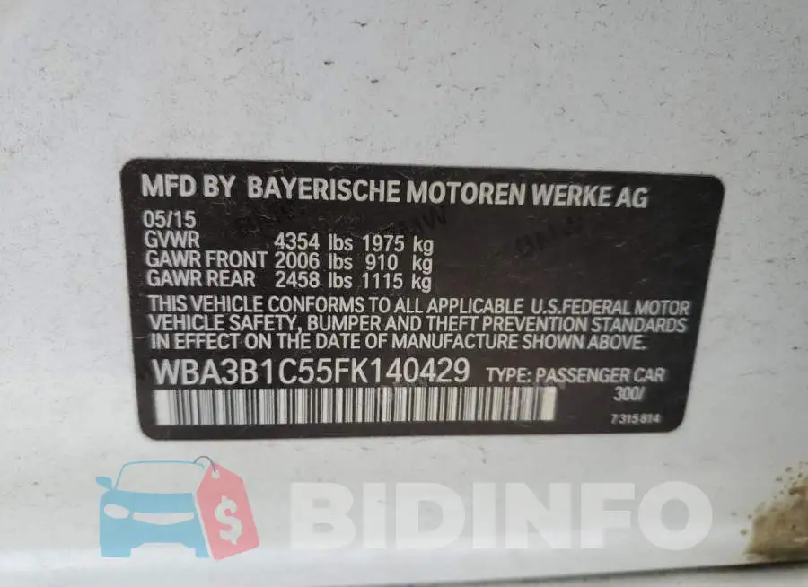 WBA3B1C55FK140429 Photo# 12