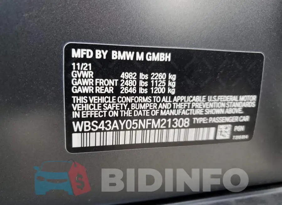 WBS43AY05NFM21308 Photo# 13