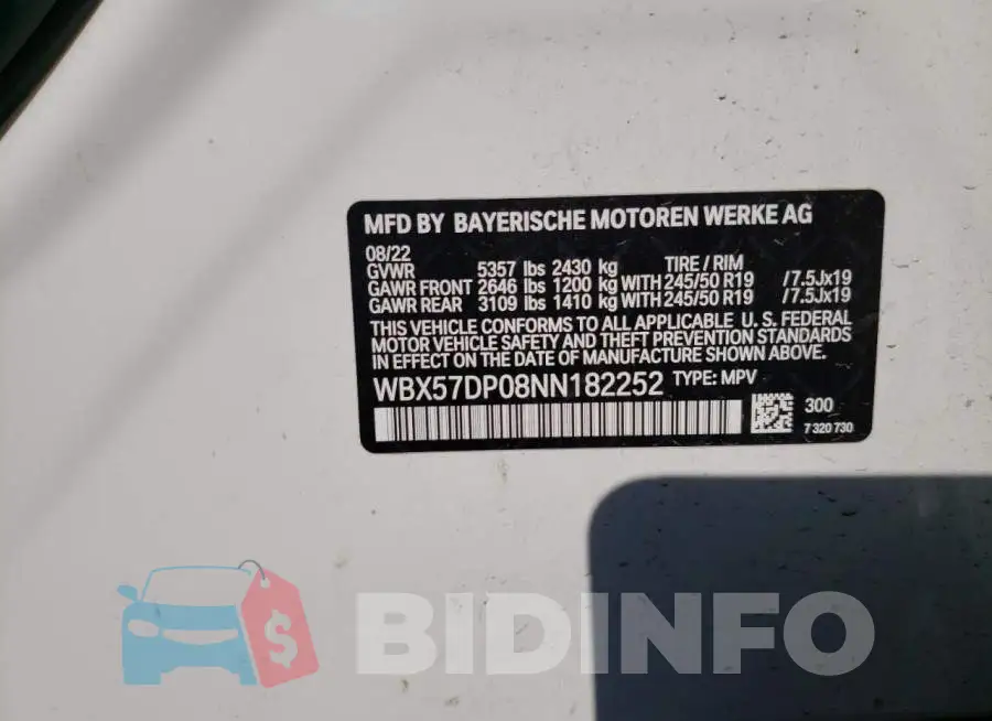 WBX57DP08NN182252 Photo# 13