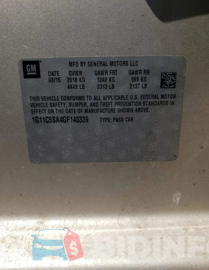 1G11C5SA4GF140339 Photo# 12