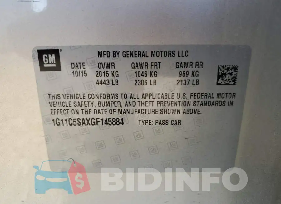 1G11C5SAXGF145884 Photo# 12