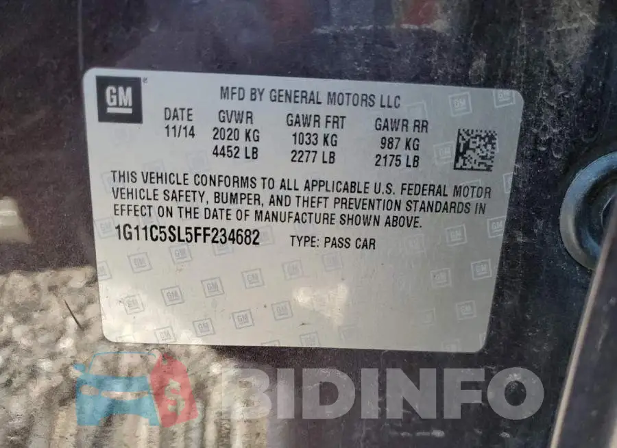 1G11C5SL5FF234682 Photo# 12