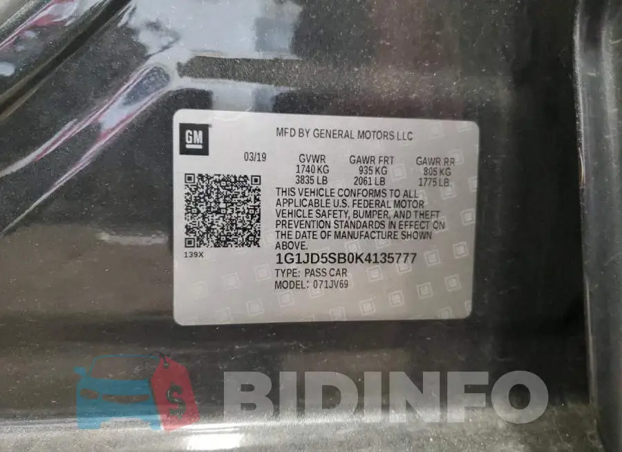 1G1JD5SB0K4135777 Photo# 12