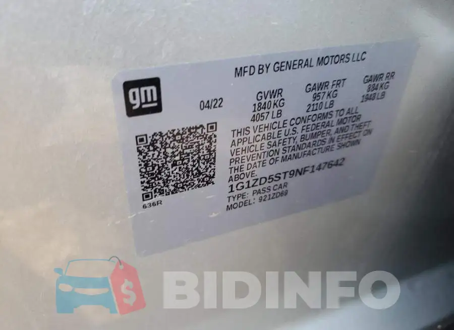 1G1ZD5ST9NF147642 Photo# 12
