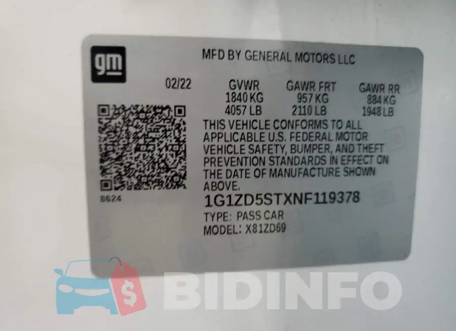 1G1ZD5STXNF119378 Photo# 12