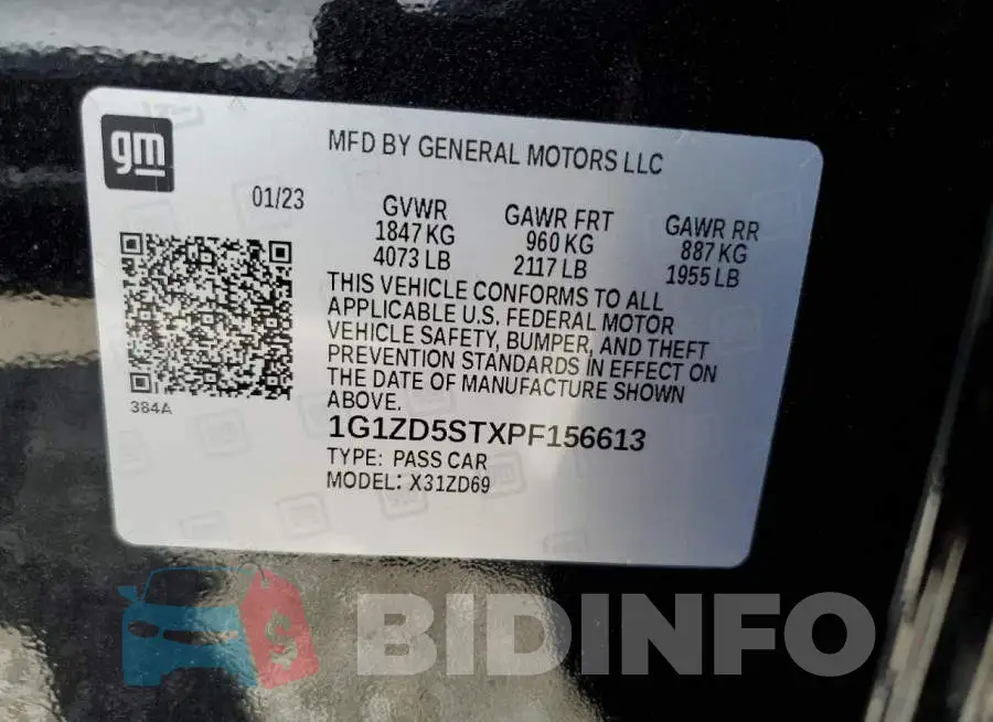 1G1ZD5STXPF156613 Photo# 12