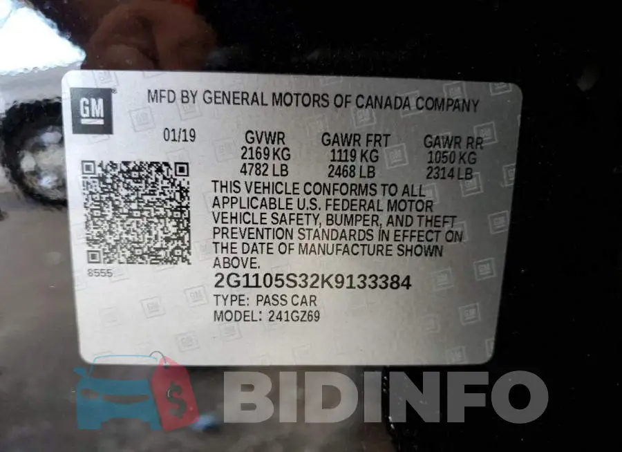 2G1105S32K9133384 Photo# 12
