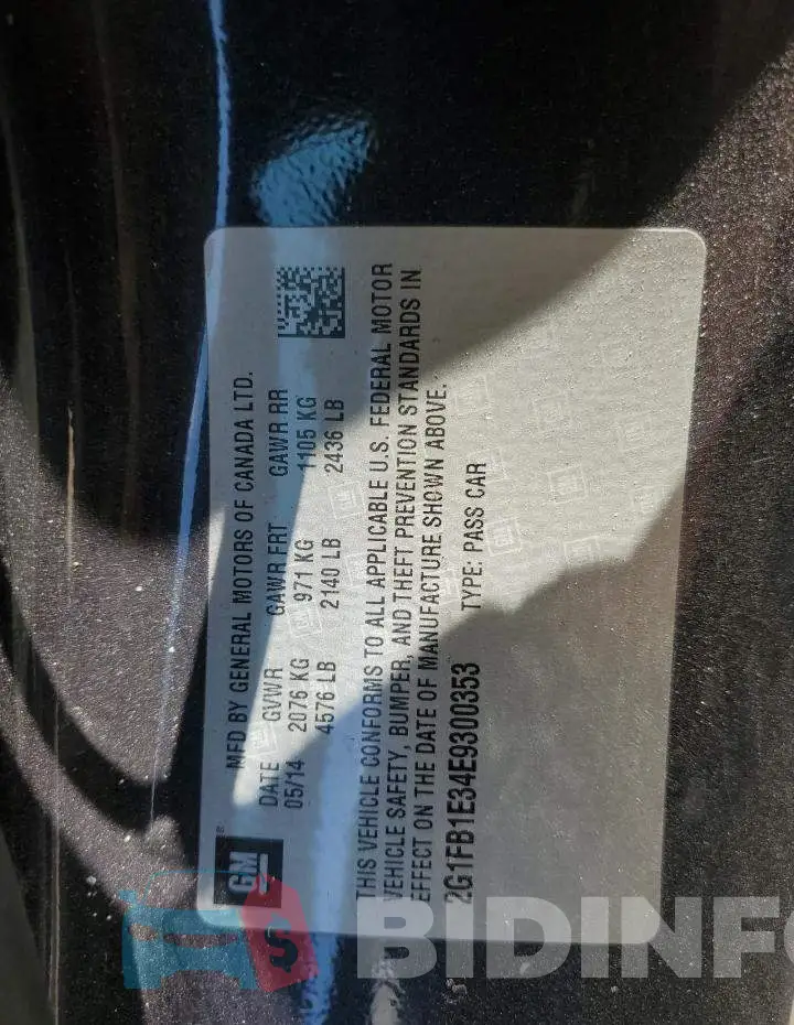 2G1FB1E34E9300353 Photo# 12
