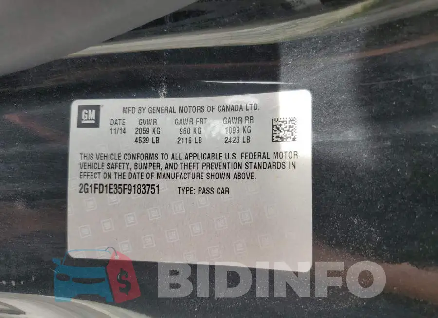 2G1FD1E35F9183751 Photo# 12