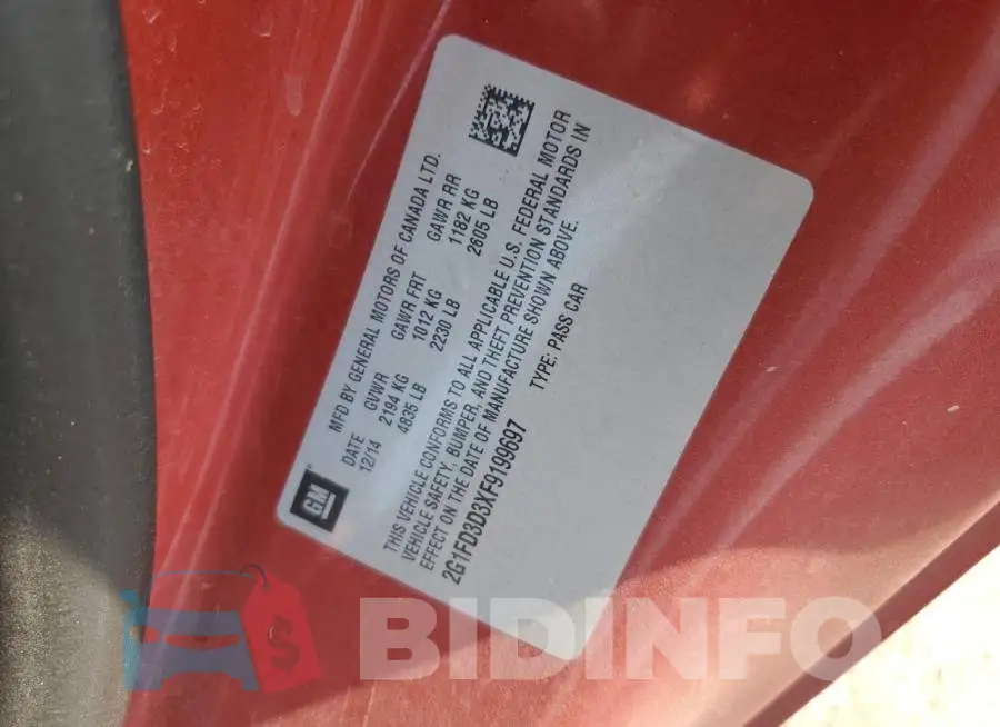 2G1FD3D3XF9199697 Photo# 12